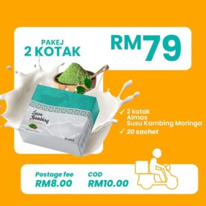 2 Kotak Susu Kambing Moringa